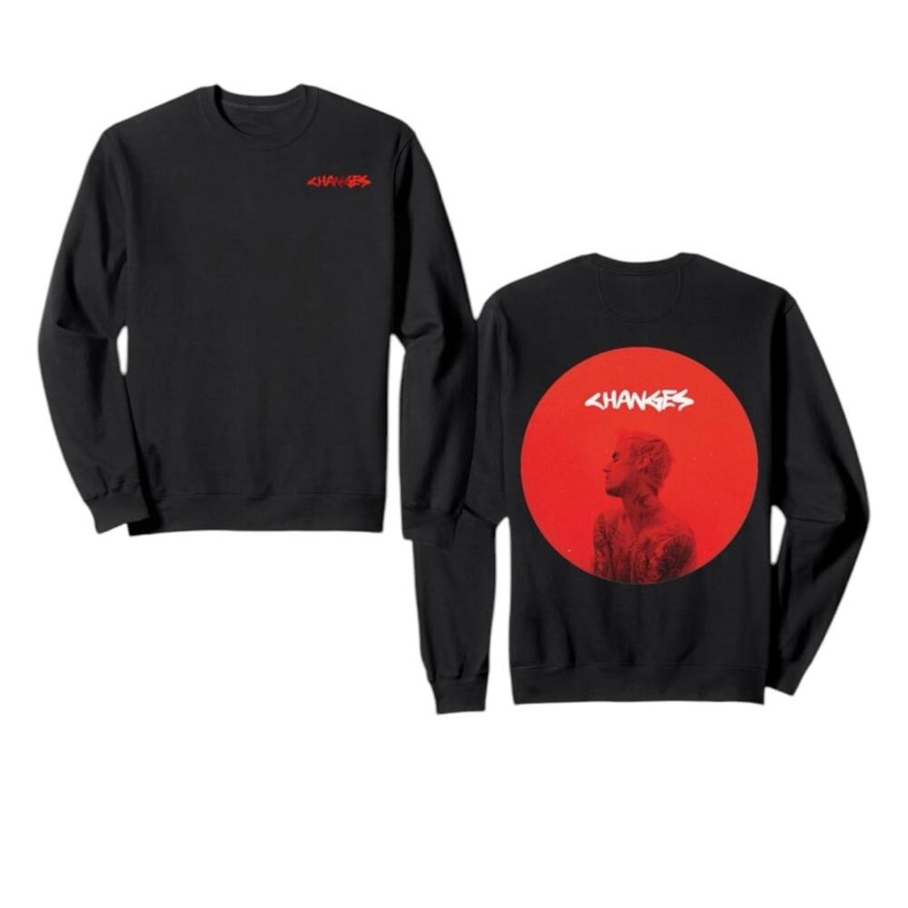 63. CHANGES | Justin Bieber NEW Crewneck Unisex “CHANGES” sweatshirt  SZ:XL